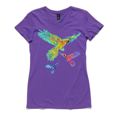 Colour Me Macaw: Women's T-shirt Thumbnail