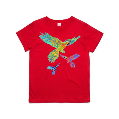 Colour Me Macaw: Kid's T-shirt Thumbnail