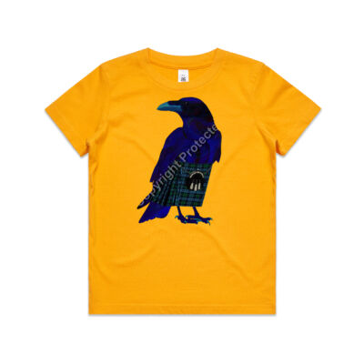 McRaven of the Corvid Clan: Kid's T-shirt Thumbnail